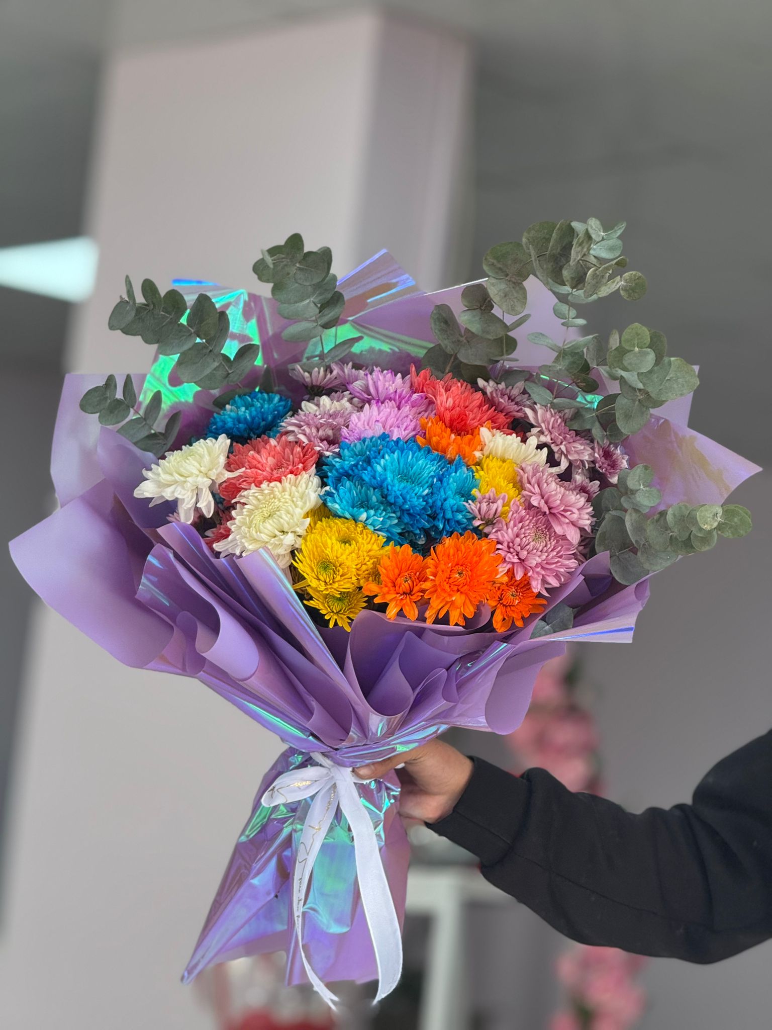 Renkli Kasımpatı Çicek Buketi