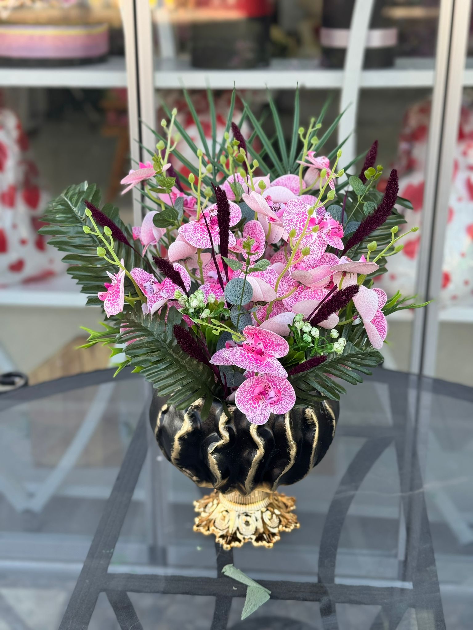 Yapay Orkide Aranjmanı