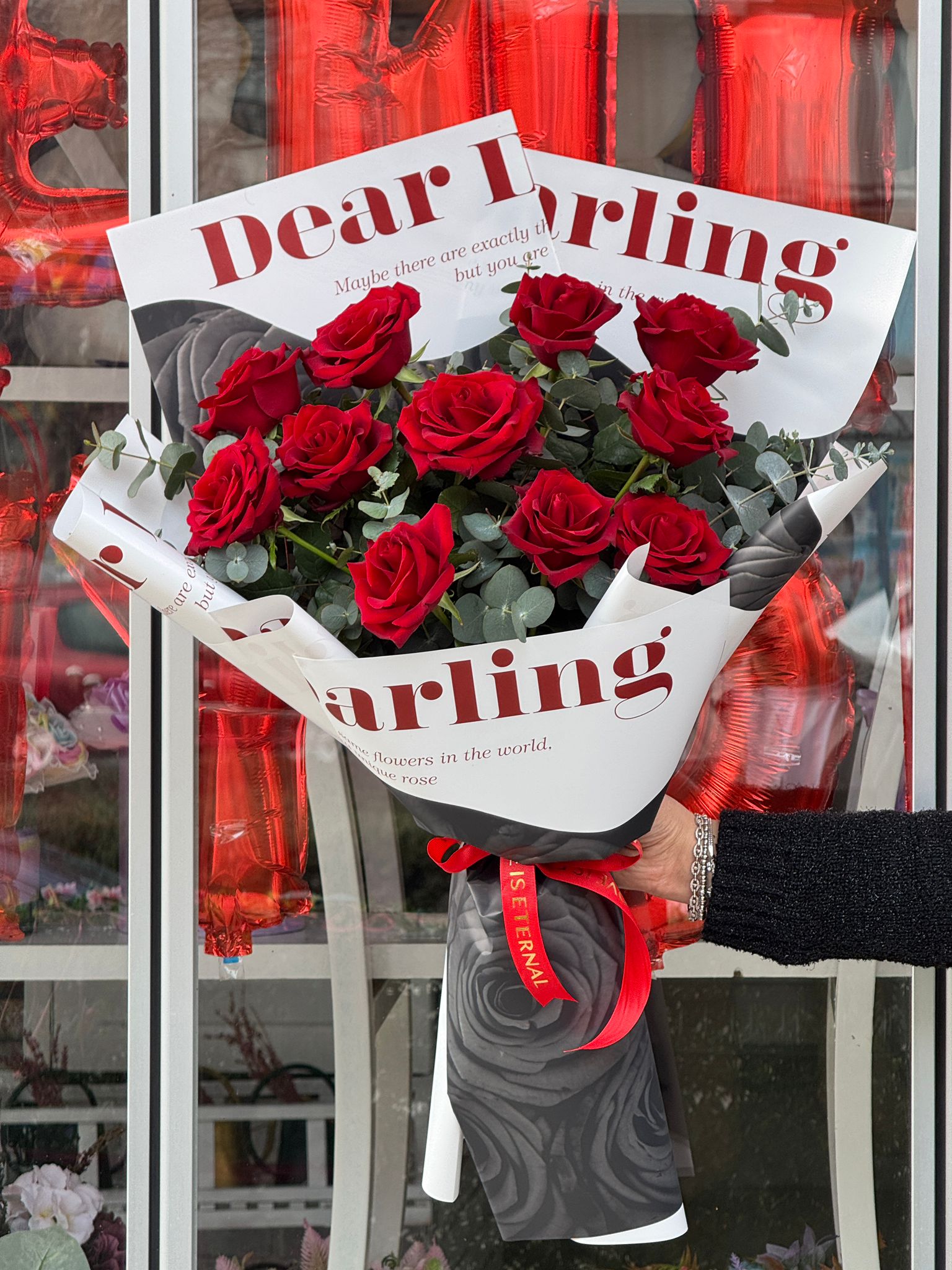 11'li Kırmızı Gül Buketi